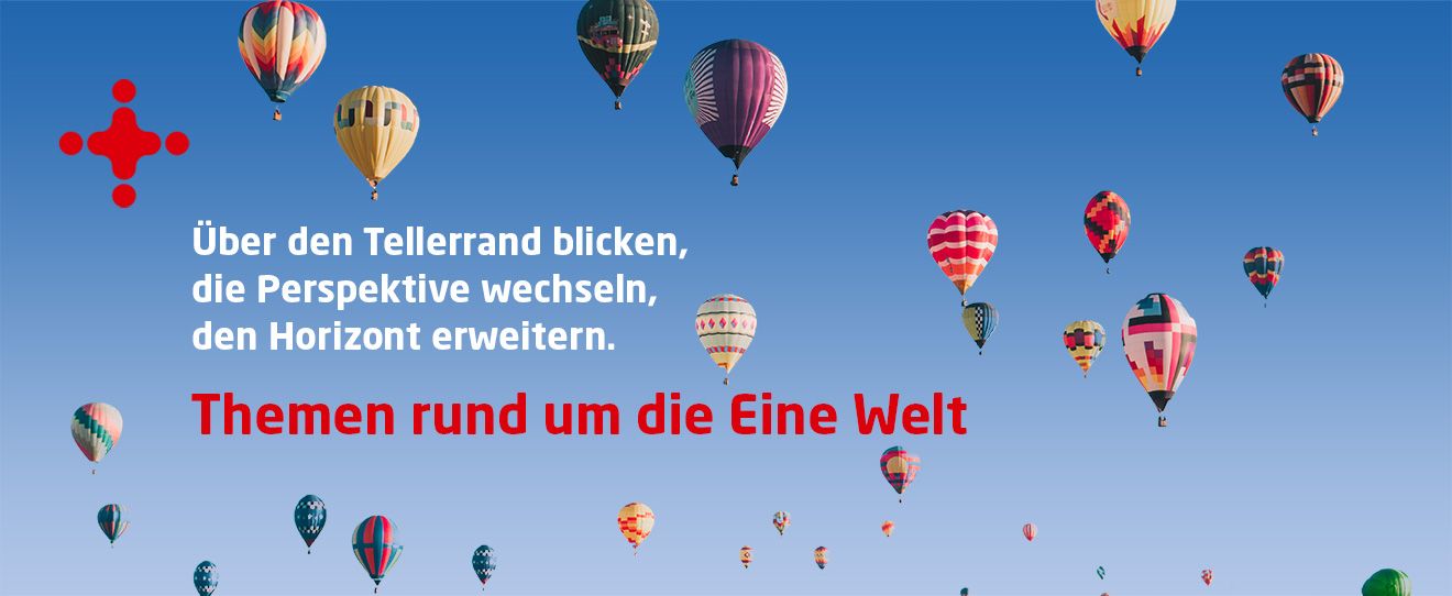 Titelbild der missiothek - Himmel mit Heißluftballons